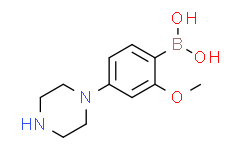 (2-methoxy-4-(piperazin-1-yl)phenyl)boronic acid,95%