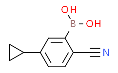 (2-cyano-5-cyclopropylphenyl)boronic acid,95%
