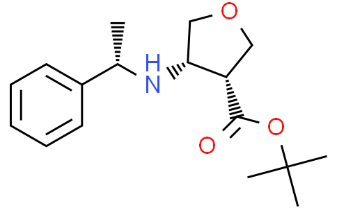 tert-butyl cis-4-[[(1S)-1-phenylethyl]amino]tetrahydrofuran-3-carboxylate