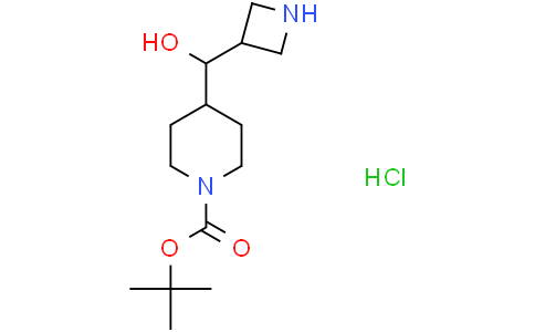 tert-butyl 4-[(azetidin-3-yl)(hydroxy)methyl]piperidine-1-carboxylate hydrochloride