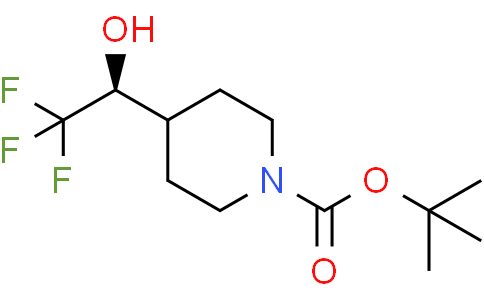 tert-butyl 4-[(1S)-2,2,2-trifluoro-1-hydroxy-ethyl]piperidine-1-carboxylate