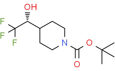 tert-butyl 4-[(1R)-2,2,2-trifluoro-1-hydroxy-ethyl]piperidine-1-carboxylate