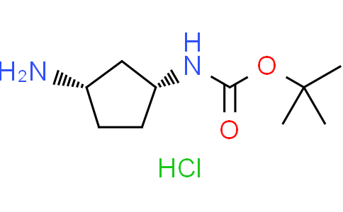 tert-Butyl((1R,3S)-3-aminocyclopentyl)carbamatehydrochlorideCas:2227743-71-5