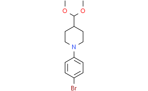 1-(4-bromophenyl)-4-(dimethoxymethyl)piperidine