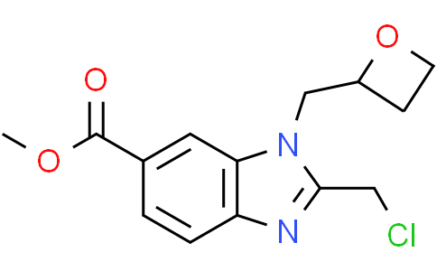 methyl 2-(chloromethyl)-3-[[(2S)-oxetan-2-yl]methyl]benzimidazole-5-carboxylate