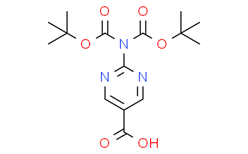 2-{bis[(tert-butoxy)carbonyl]amino}pyrimidine-5-carboxylic acid