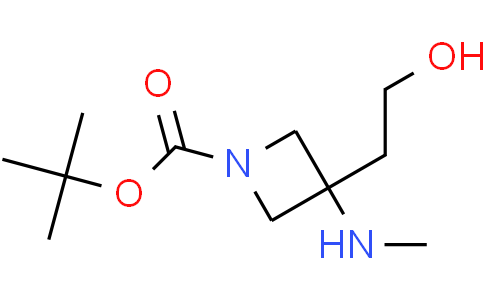 tert-butyl 3-(2-hydroxyethyl)-3-(methylamino)azetidine-1-carboxylate