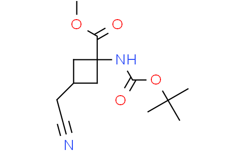 methyl trans-1-(tert-butoxycarbonylamino)-3-(cyanomethyl)cyclobutanecarboxylate