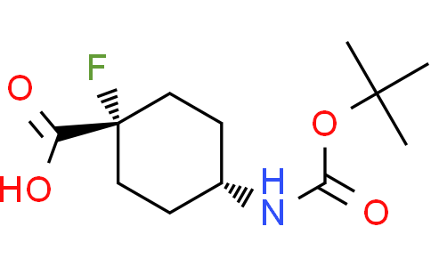 trans-4-(tert-butoxycarbonylamino)-1-fluoro-cyclohexanecarboxylic acid