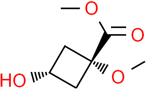 methyl trans-3-hydroxy-1-methoxycyclobutane-1-carboxylate