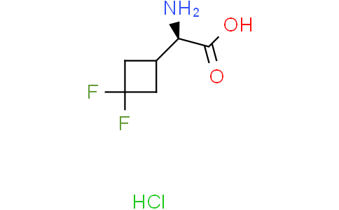 (R)-2-Amino-2-(3,3-difluorocyclobutyl)aceticacidhydrochlorideCas:2231665-48-6