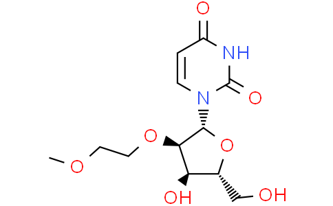 1-[(2R,3R,4R,5R)-4-hydroxy-5-(hydroxymethyl)-3-(2-methoxyethoxy)tetrahydrofuran-2-yl]pyrimidine-2,4-dione