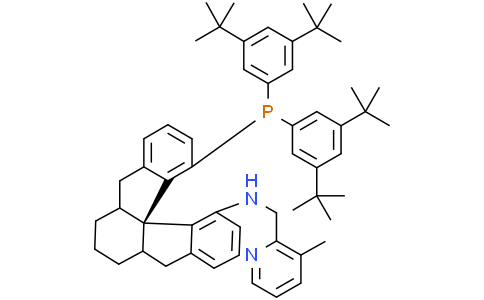(1aS,4aS,9bS)-10-(Bis(3,5-di-tert-butylphenyl)phosphanyl)-N-((3-methylpyridin-2-yl)methyl)-1,3,4,4a,5,13c-hexahydro-2H-indeno[2,1-d]fluoren-9-amineCas:2241655-67-2