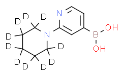 (2-(piperidin-1-yl-d10)pyridin-4-yl)boronic acid,95%