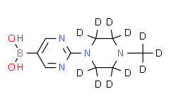 (2-(4-(methyl-d3)piperazin-1-yl-2，2，3，3，5，5，6，6-d8)pyrimidin-5-yl)boronic acid,95%
