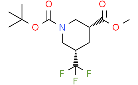 1-tert-butyl O3-methyl cis-5-(trifluoromethyl)piperidine-1,3-dicarboxylate