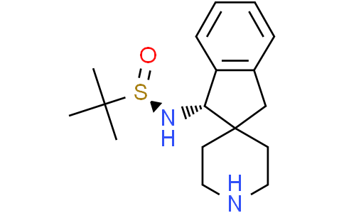 (R)-2-methyl-N-[(1S)-spiro[indane-2,4'-piperidine]-1-yl]propane-2-sulfinamide