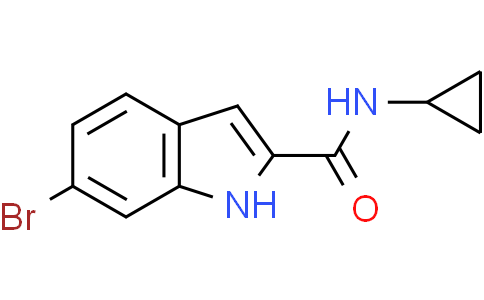 6-bromo-N-cyclopropyl-1H-indole-2-carboxamide