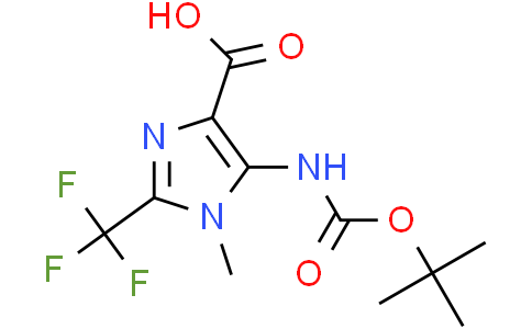 5-(tert-butoxycarbonylamino)-1-methyl-2-(trifluoromethyl)imidazole-4-carboxylic acid