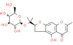 (2S)-4-hydroxy-7-methyl-2-[2-[(2S，3R，4S，5S，6R)-3，4，5-trihydroxy-6-(hydroxymethyl)oxan-2-yl]oxypropan-2-yl]-2，3-dihydrofuro[3，2-g]chromen-5-one