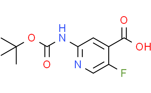 2-(tert-butoxycarbonylamino)-5-fluoro-pyridine-4-carboxylic acid