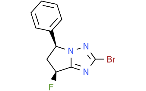 (5S,7S)-2-bromo-7-fluoro-5-phenyl-6,7-dihydro-5H-pyrrolo[1,2-b][1,2,4]triazole