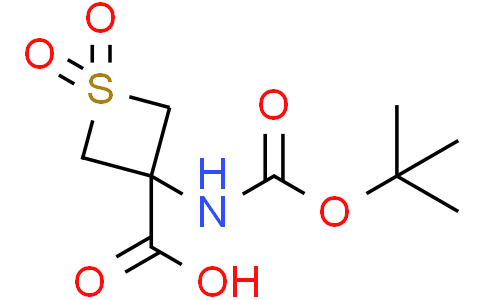 3-(tert-butoxycarbonylamino)-1,1-dioxo-thietane-3-carboxylic acidCas:2289845-01-6