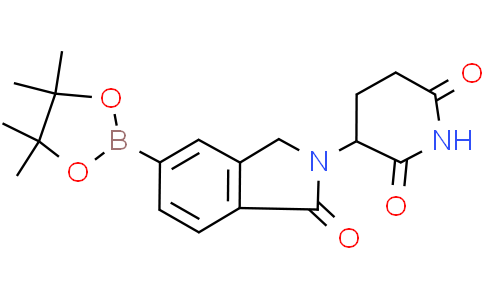 3-[1-oxo-5-(4,4,5,5-tetramethyl-1,3,2-dioxaborolan-2-yl)isoindolin-2-yl]piperidine-2,6-dione