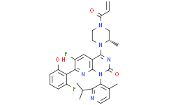 (1S)-6-fluoro-7-(2-fluoro-6-hydroxyphenyl)-1-[4-methyl-2-(1-methylethyl)-3-pyridinyl]-4-[(2S)-2-methyl-4-(1-oxo-2-propen-1-yl)-1-piperazinyl]-Pyrido[2,3-d]pyrimidin-2(1H)-one
