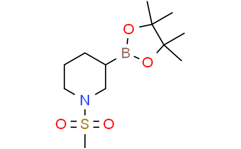 1-(methylsulfonyl)-3-(4,4,5,5-tetramethyl-1,3,2-dioxaborolan-2-yl)piperidine
