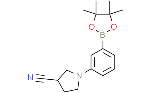 3-Pyrrolidinecarbonitrile, 1-[3-(4,4,5,5-tetramethyl-1,3,2-dioxaborolan-2-yl)phenyl]-