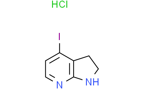4-iodo-2,3-dihydro-1H-pyrrolo[2,3-b]pyridine hydrochloride