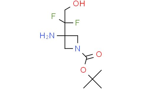 tert-butyl 3-amino-3-(1,1-difluoro-2-hydroxy-ethyl)azetidine-1-carboxylate