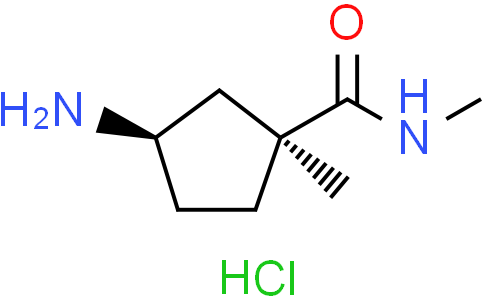 (1S,3R)-3-amino-N,1-dimethyl-cyclopentanecarboxamide hydrochloride