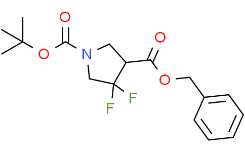 3-benzyl O1-tert-butyl 4,4-difluoropyrrolidine-1,3-dicarboxylate