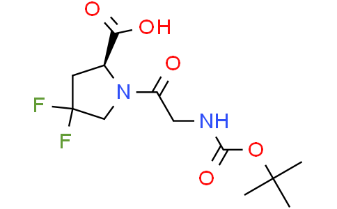(2S)-1-[2-(tert-butoxycarbonylamino)acetyl]-4,4-difluoro-pyrrolidine-2-carboxylic acid