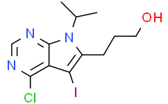 3-(4-chloro-5-iodo-7-isopropyl-pyrrolo[2,3-d]pyrimidin-6-yl)propan-1-ol