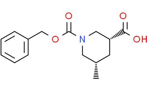 (3R,5S)-1-benzyloxycarbonyl-5-methyl-piperidine-3-carboxylic acid