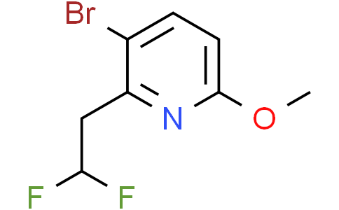 3-bromo-2-(2,2-difluoroethyl)-6-methoxy-pyridine