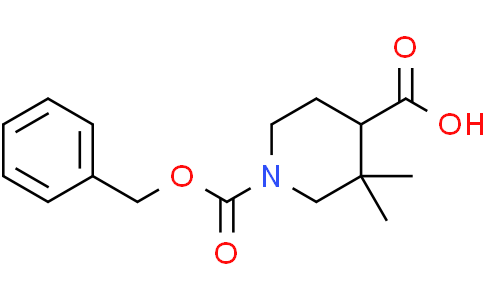 1-benzyloxycarbonyl-3,3-dimethyl-piperidine-4-carboxylic acid