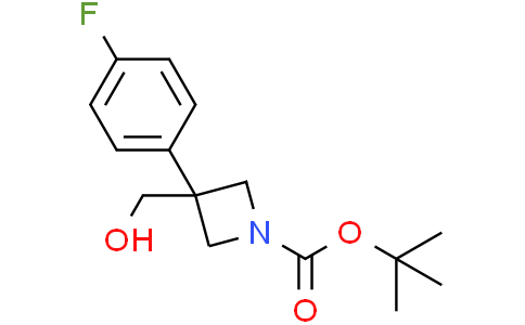 tert-butyl 3-(4-fluorophenyl)-3-(hydroxymethyl)azetidine-1-carboxylate