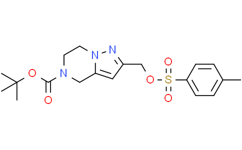 tert-butyl 2-(p-tolylsulfonyloxymethyl)-6,7-dihydro-4H-pyrazolo[1,5-a]pyrazine-5-carboxylate