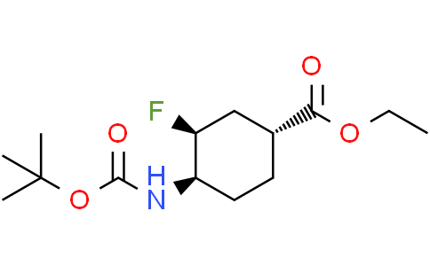 ethyl (1R,3S,4R)-4-(tert-butoxycarbonylamino)-3-fluoro-cyclohexanecarboxylate