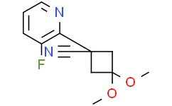 1-(3-fluoro-2-pyridyl)-3,3-dimethoxy-cyclobutanecarbonitrile