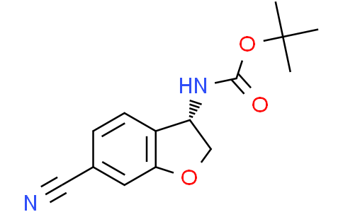 tert-butyl N-[(3S)-6-cyano-2,3-dihydrobenzofuran-3-yl]carbamate