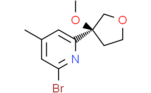2-bromo-6-[(3S)-3-methoxytetrahydrofuran-3-yl]-4-methyl-pyridine