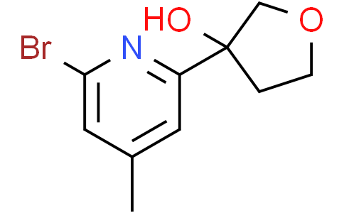 3-(6-bromo-4-methyl-2-pyridyl)tetrahydrofuran-3-ol