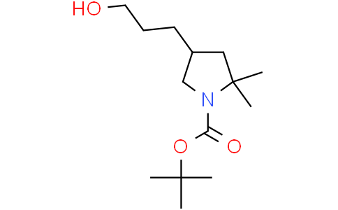 tert-butyl 4-(3-hydroxypropyl)-2,2-dimethyl-pyrrolidine-1-carboxylate