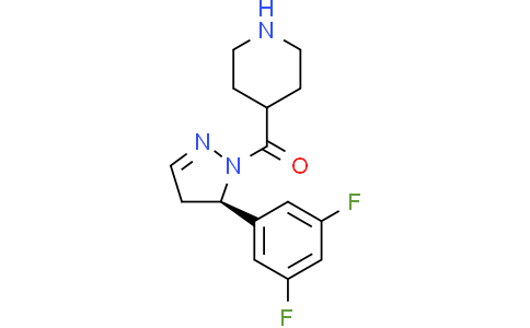 (R)-(5-(3,5-二氟苯基)-4,5-二氢-1H-吡唑-1-基)(哌啶-4-基)甲酮