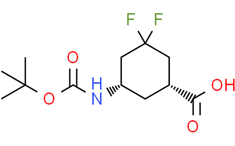 (1R,5S)-5-(tert-butoxycarbonylamino)-3,3-difluoro-cyclohexanecarboxylic acid
